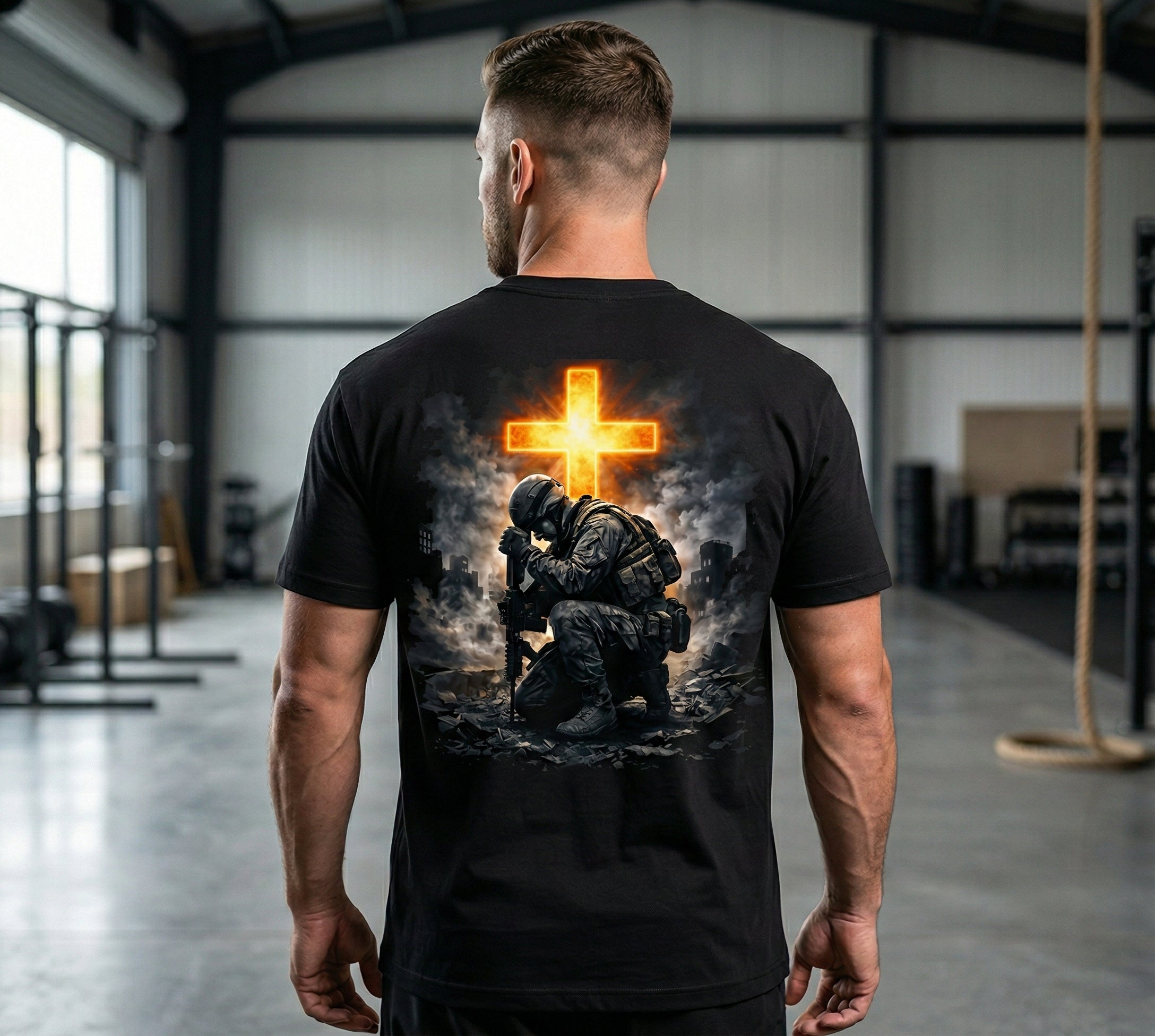 Here Am I "Send Me" Tee — Christian Warrior Isaiah 6:8 Faith T-Shirt