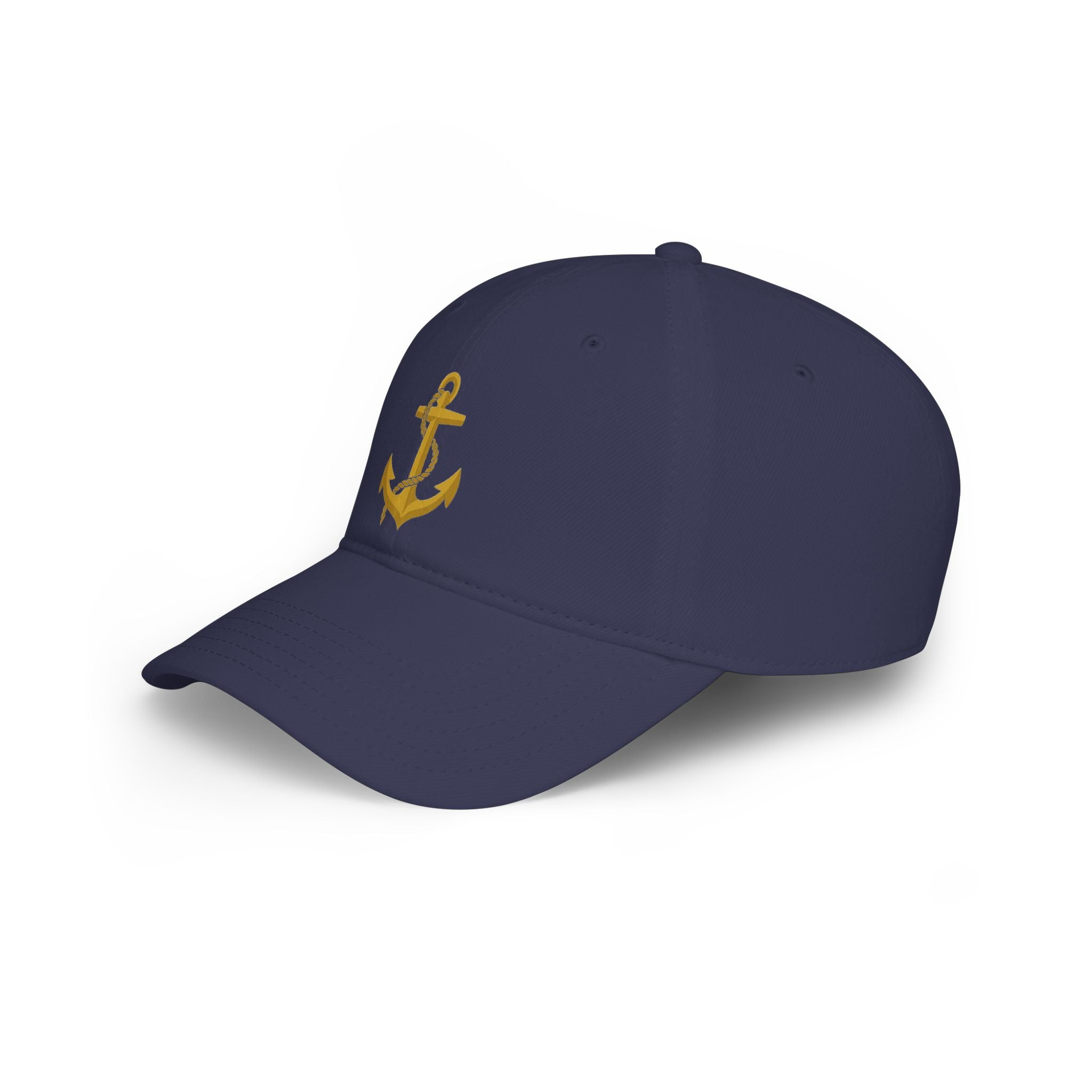 Navy Anchor Cap — Gold Anchor USN Adjustable Baseball Hat