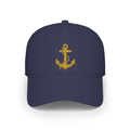 Navy Anchor Cap — Gold Anchor USN Adjustable Baseball Hat