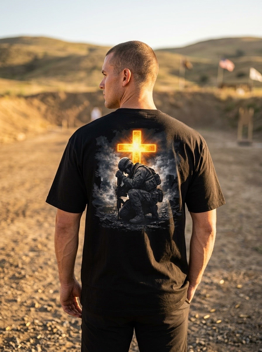 Here Am I "Send Me" Tee — Christian Warrior Isaiah 6:8 Faith T-Shirt