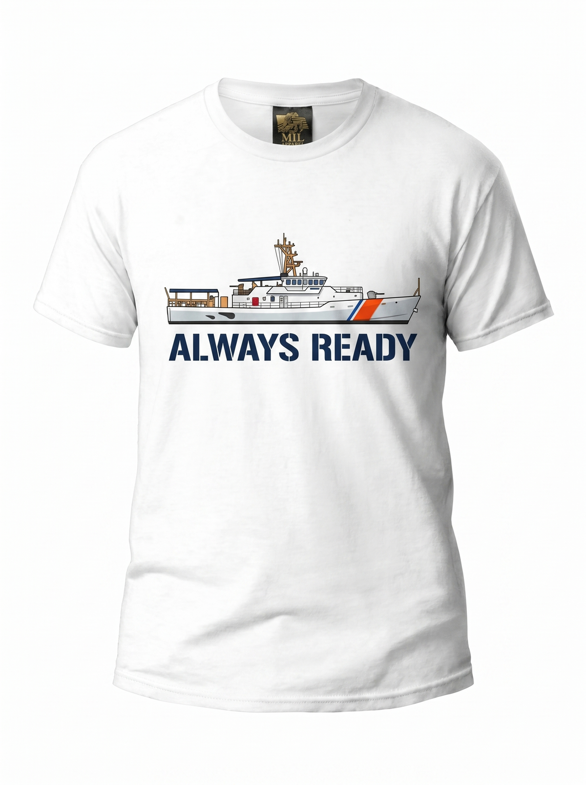 Coast Guard Cutter Tee - ghost mannequin