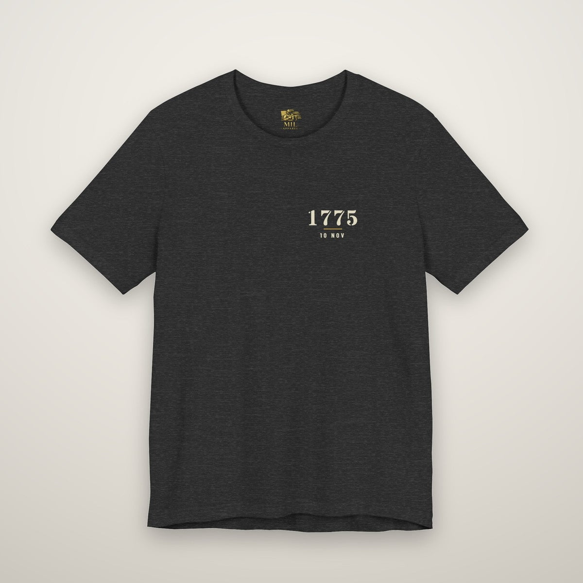 Front of the Marine Corps birthday tee with a small 1775 left-chest print