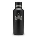 Army Ranger Water Bottle — black matte stainless steel insulated bottle with engraved Ranger Tab