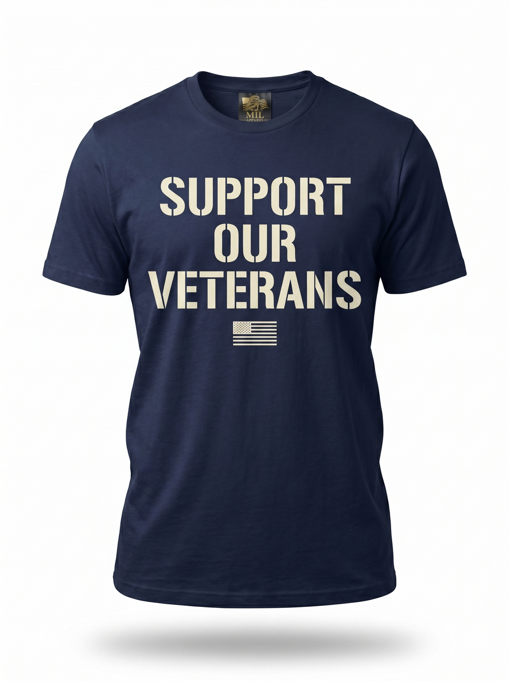 Support Our Veterans Tee - ghost mannequin