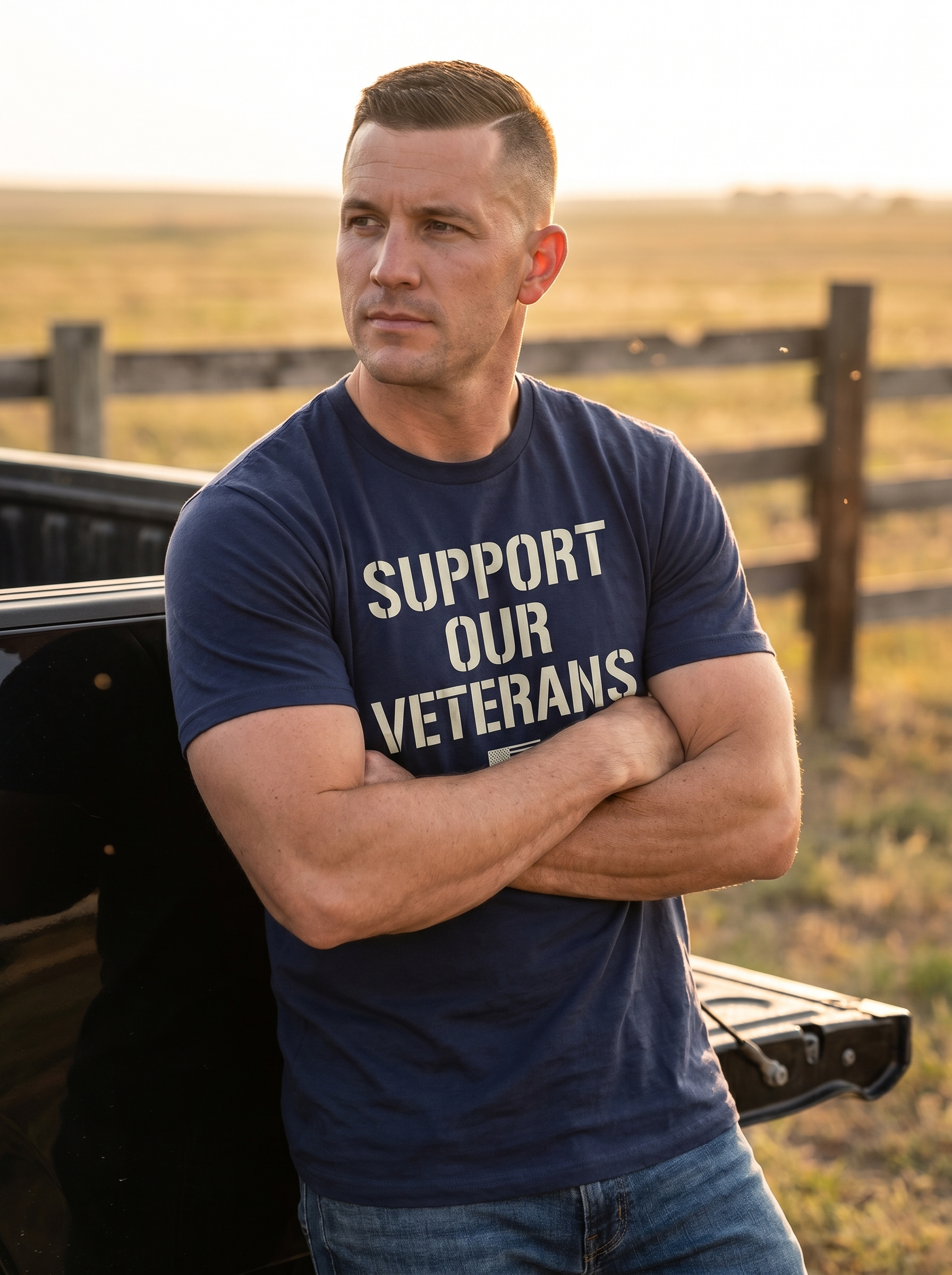 Support Our Veterans Tee - lifestyle