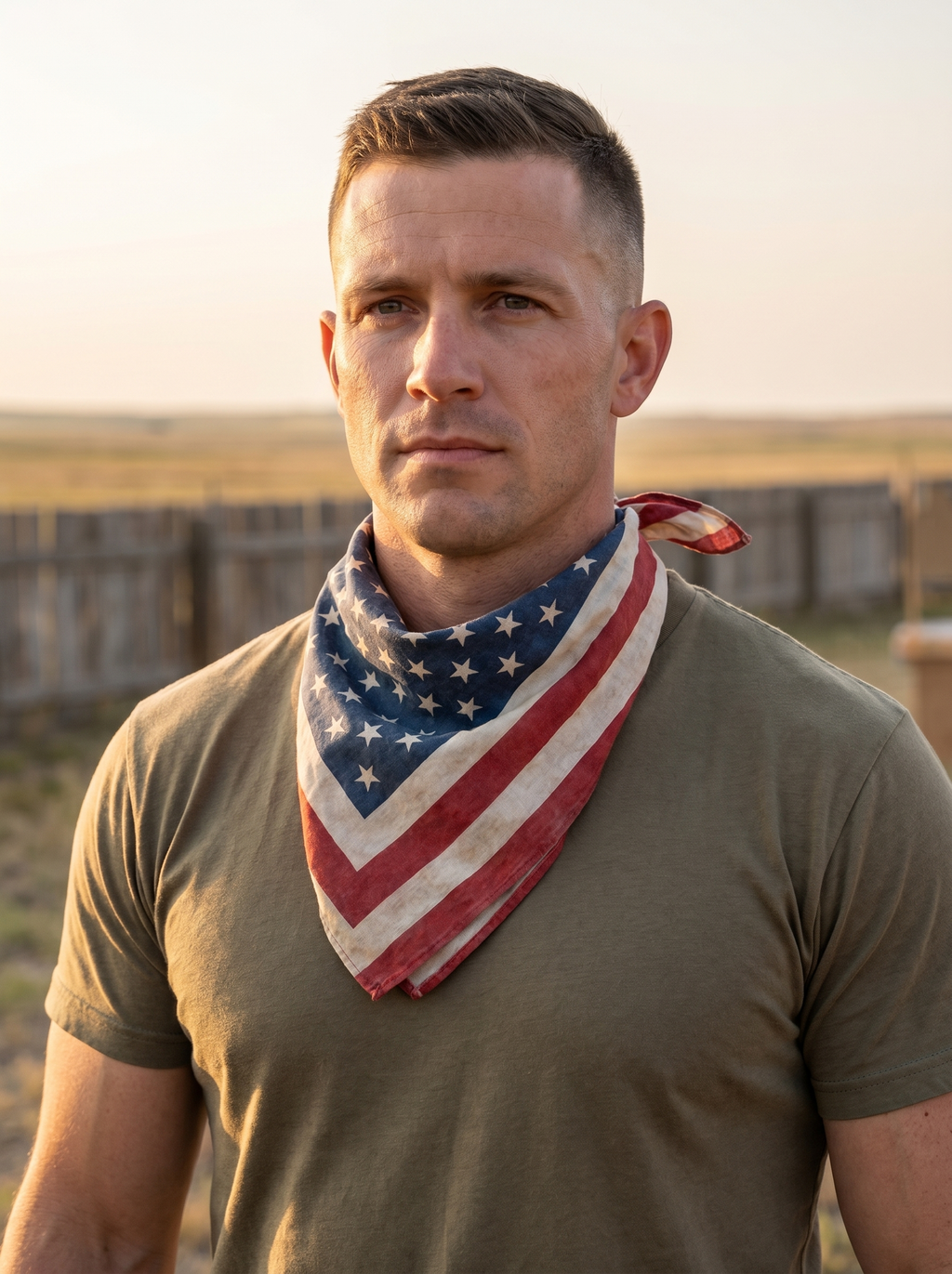 American Flag Bandana - lifestyle