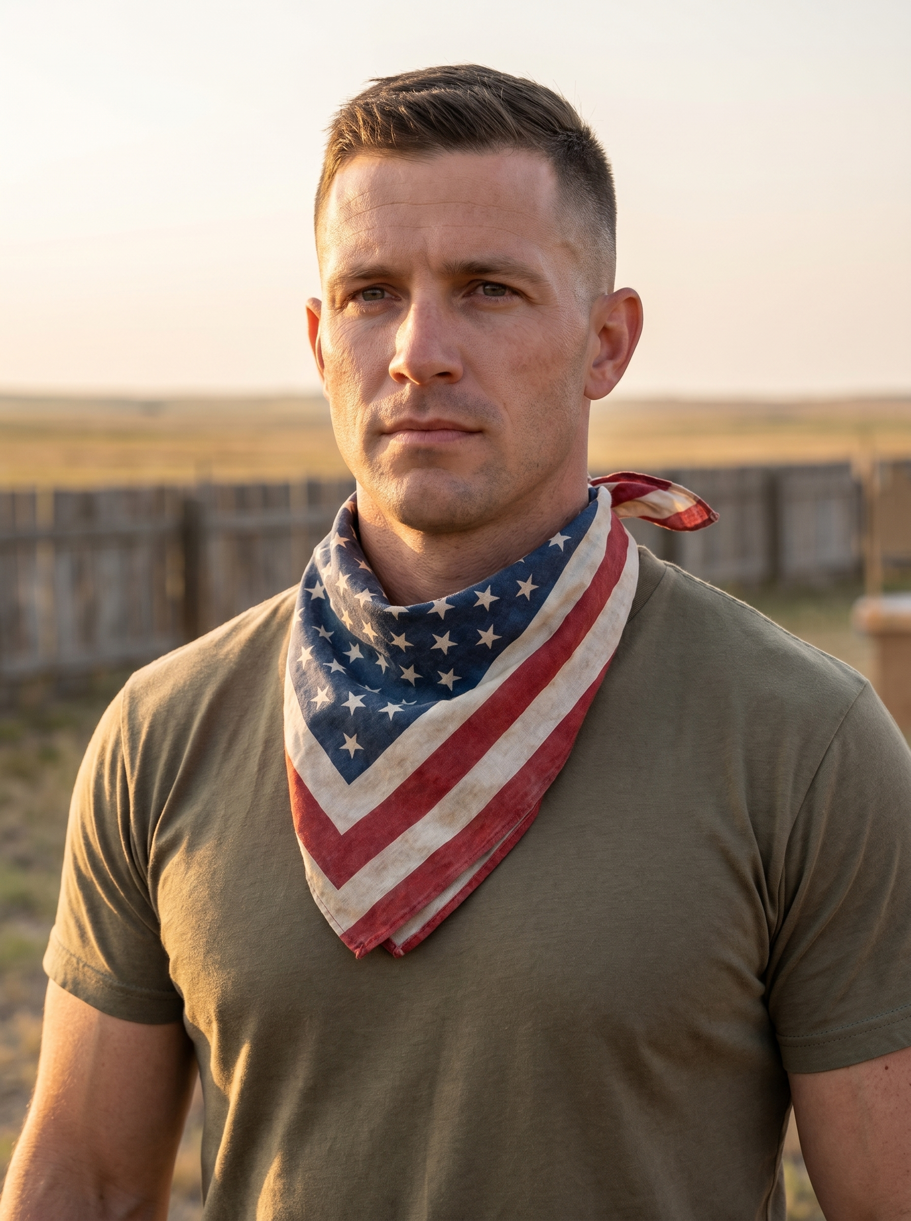 American Flag Bandana - lifestyle