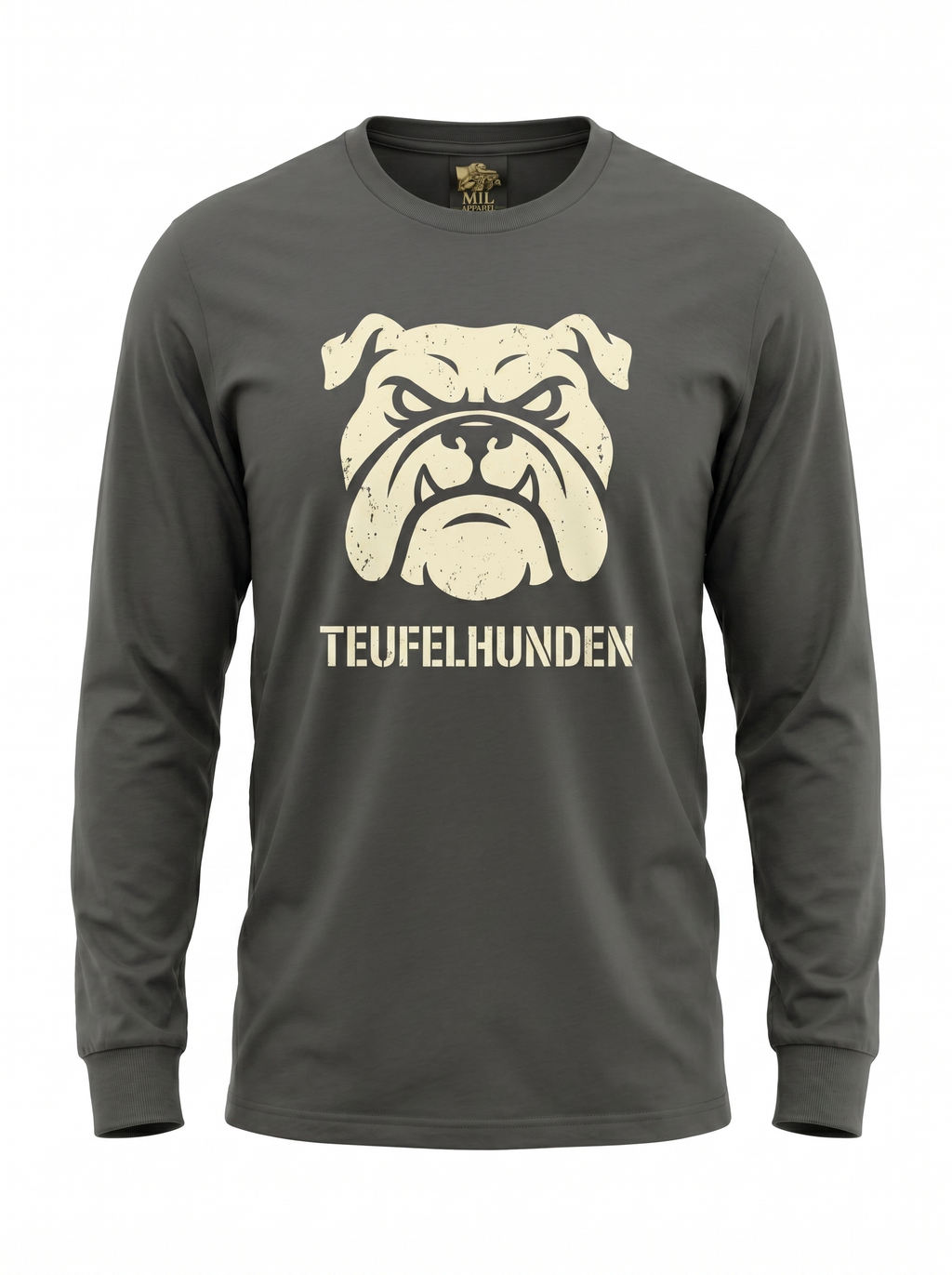 Marines Devil Dog Long Sleeve - ghost mannequin