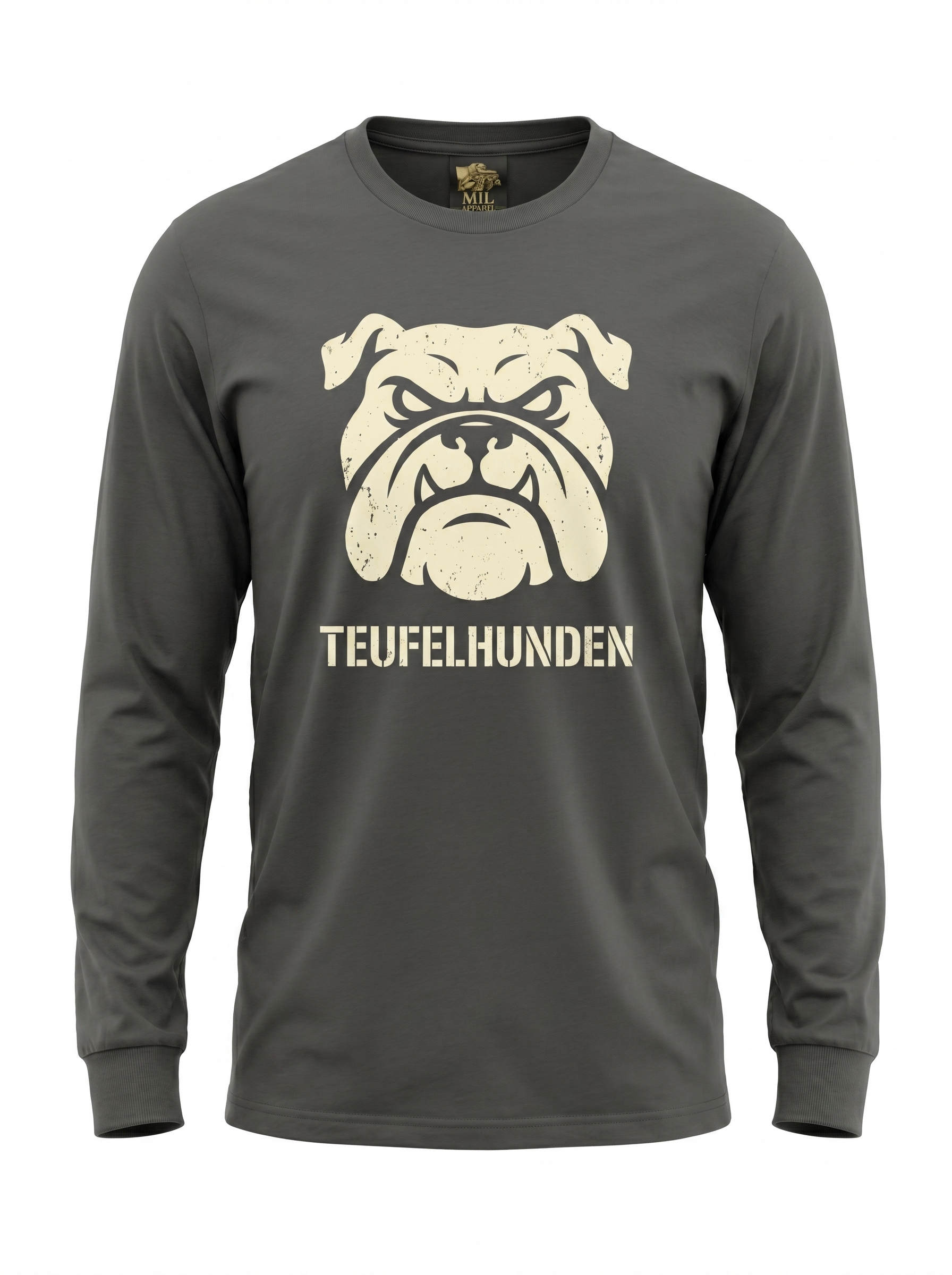 Marines Devil Dog Long Sleeve - ghost mannequin