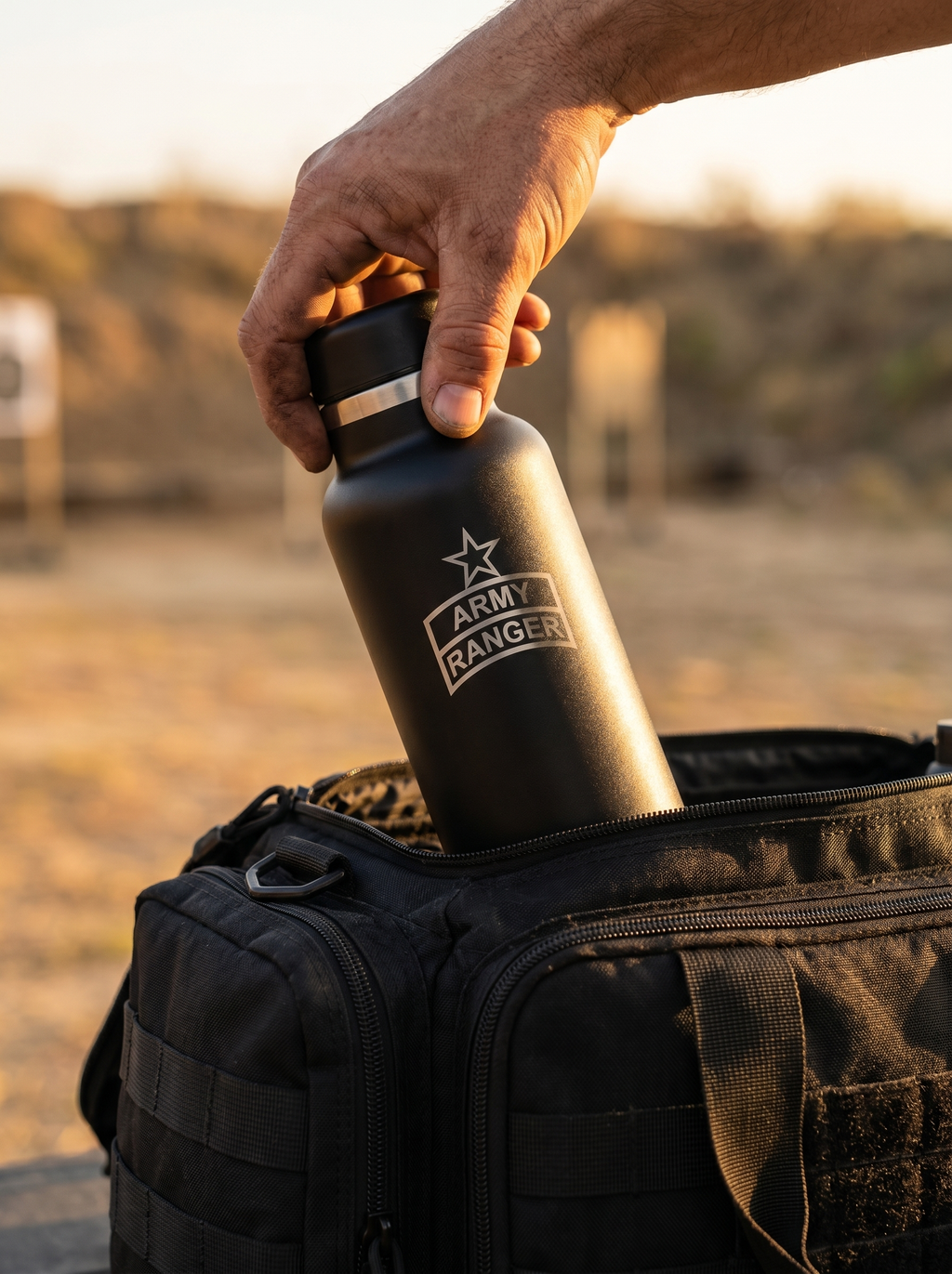 Army Ranger Water Bottle - lifestyle