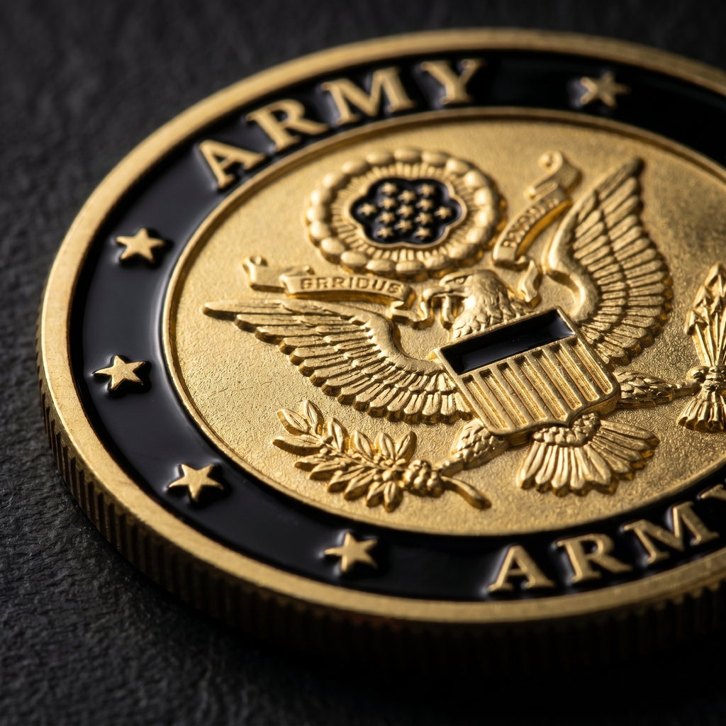 Military Branch Challenge Coin Set - detail