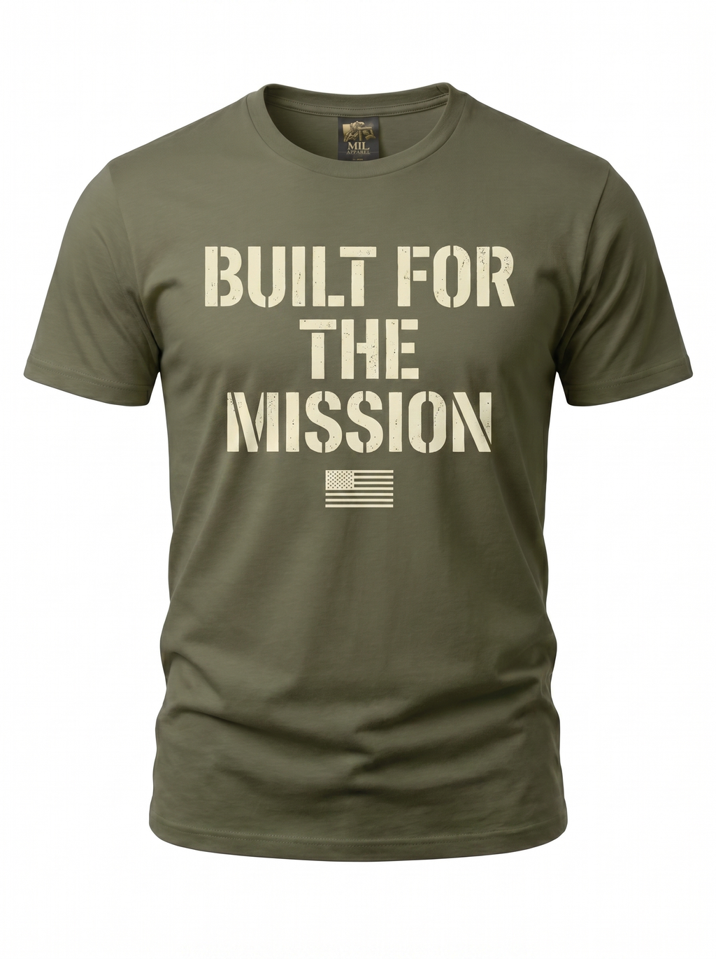 Built for the Mission Tee - ghost mannequin