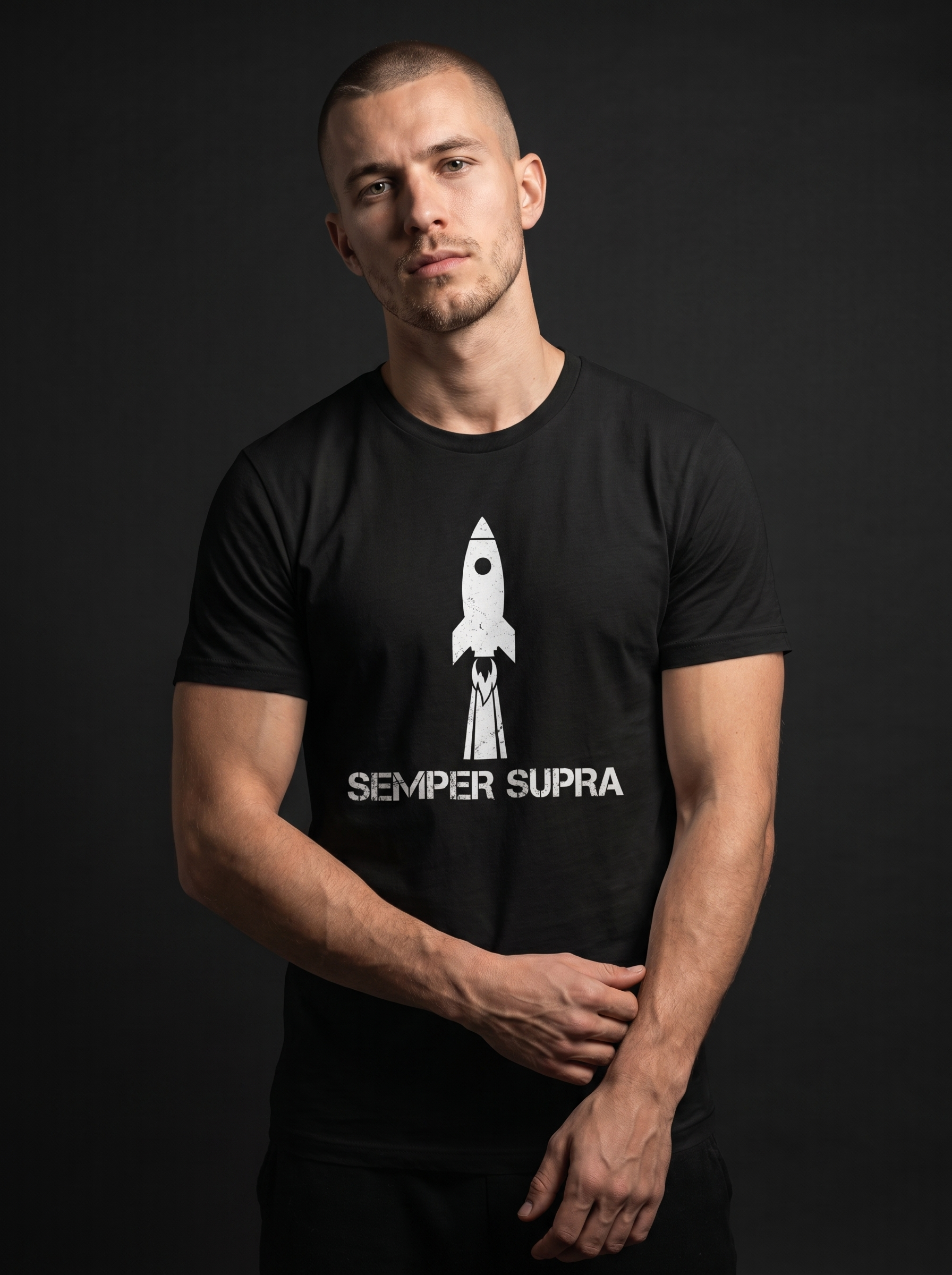 Space Force Rocket Launch Tee - on-model hero