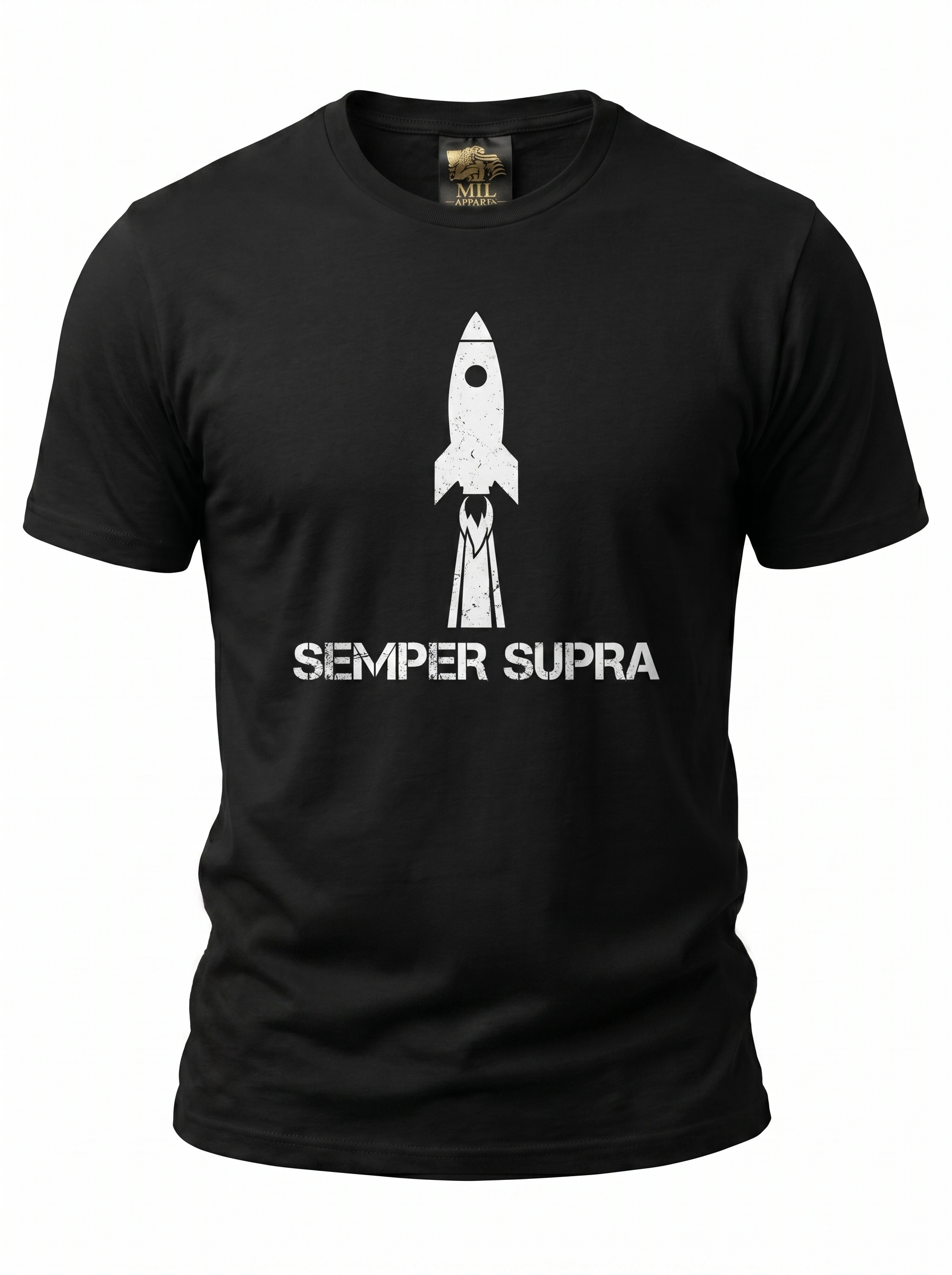 Space Force Rocket Launch Tee - ghost mannequin