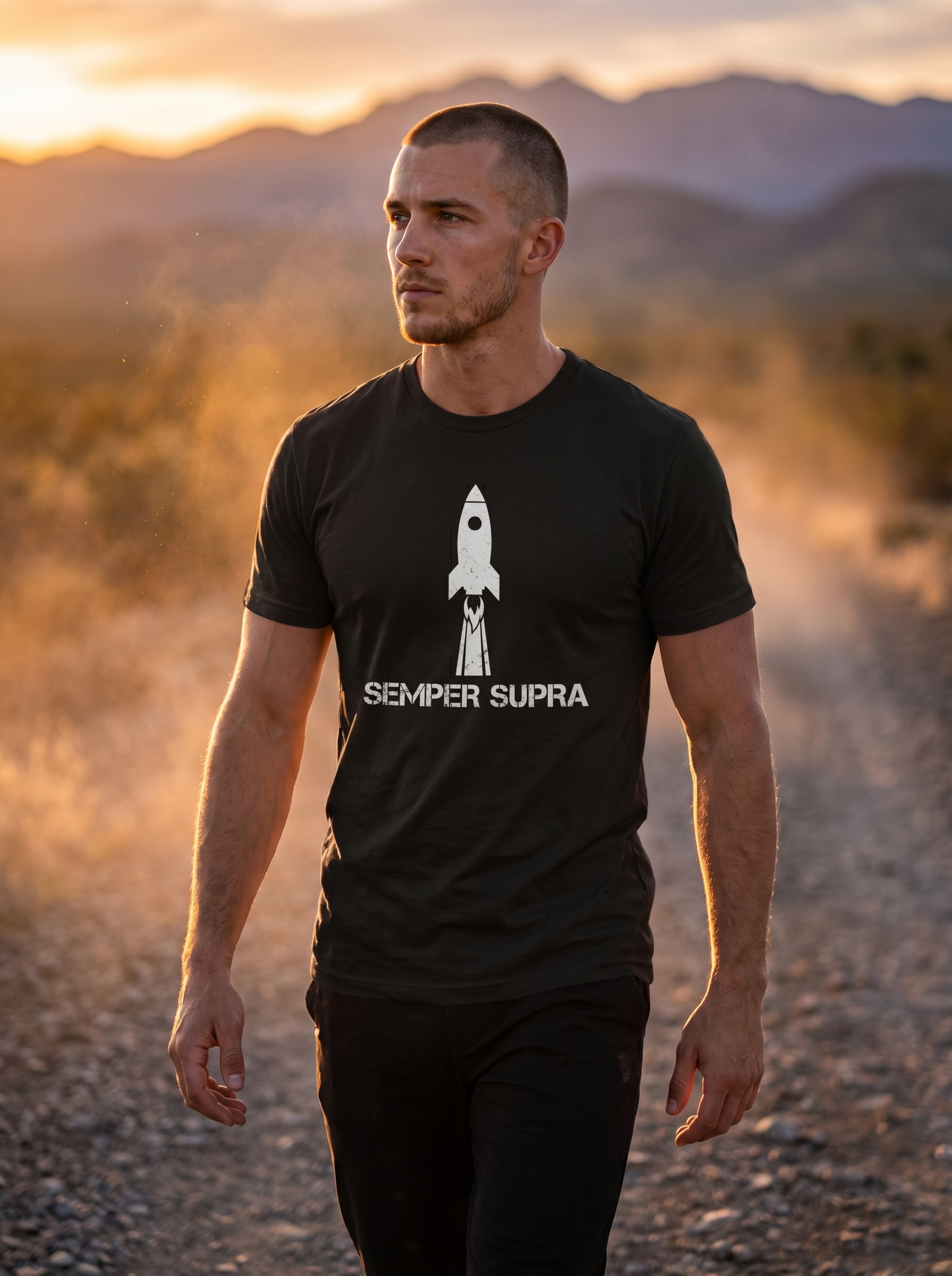 Space Force Rocket Launch Tee - lifestyle