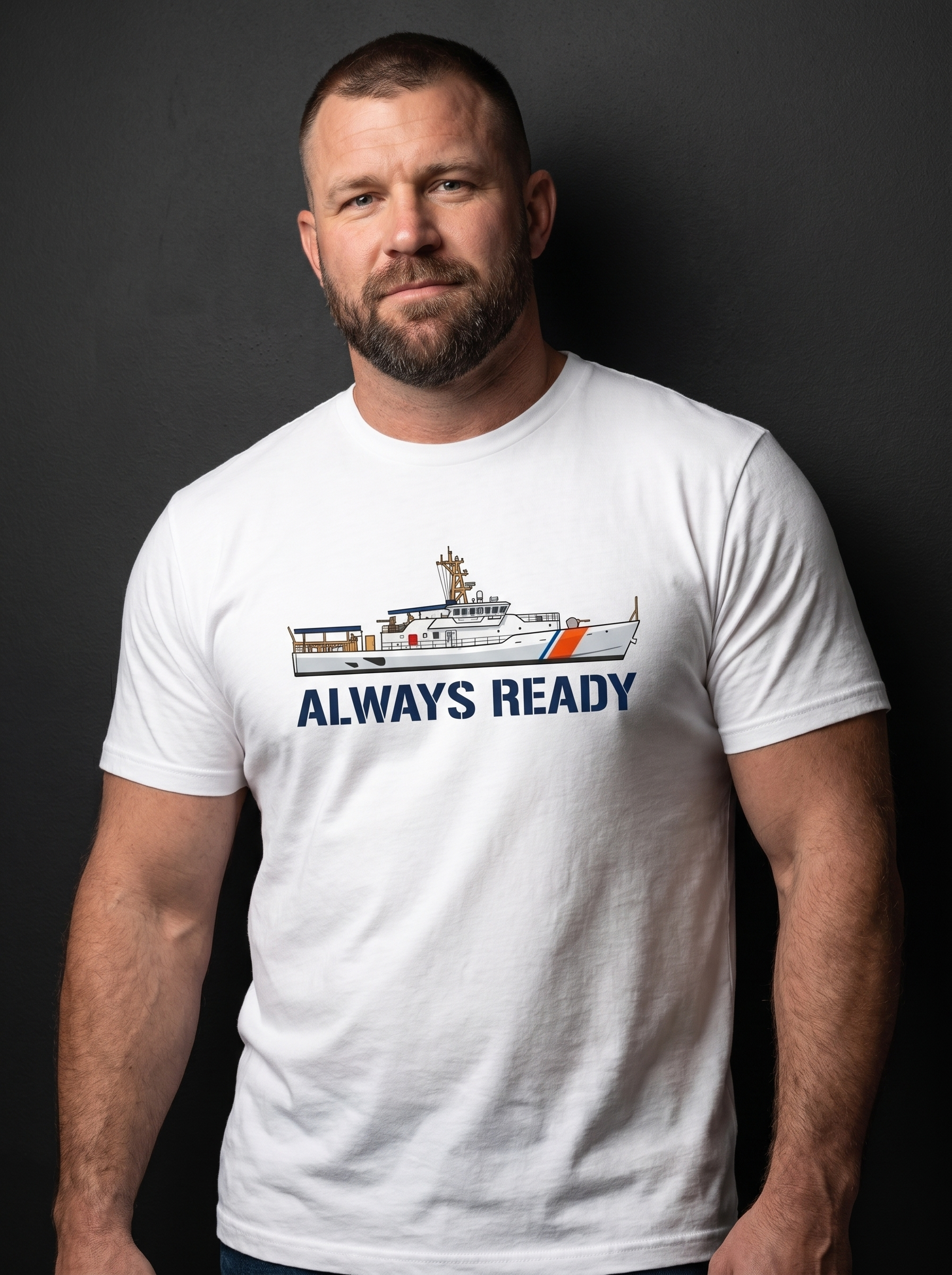 Coast Guard Cutter Tee - on-model hero