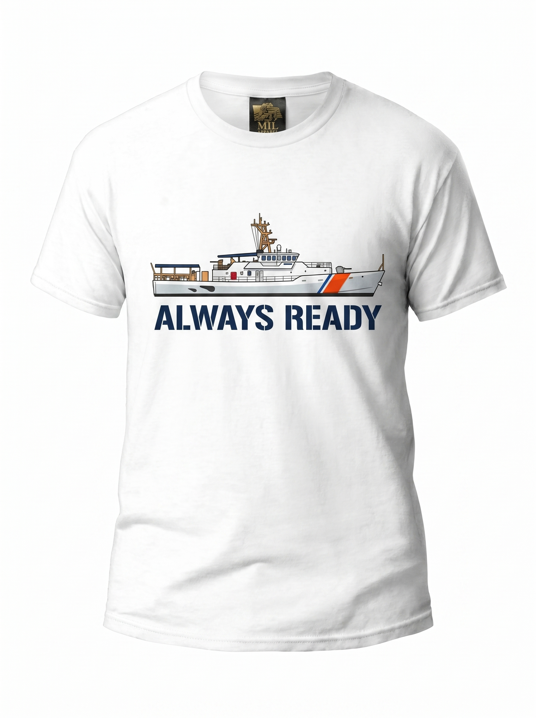 Coast Guard Cutter Tee - ghost mannequin