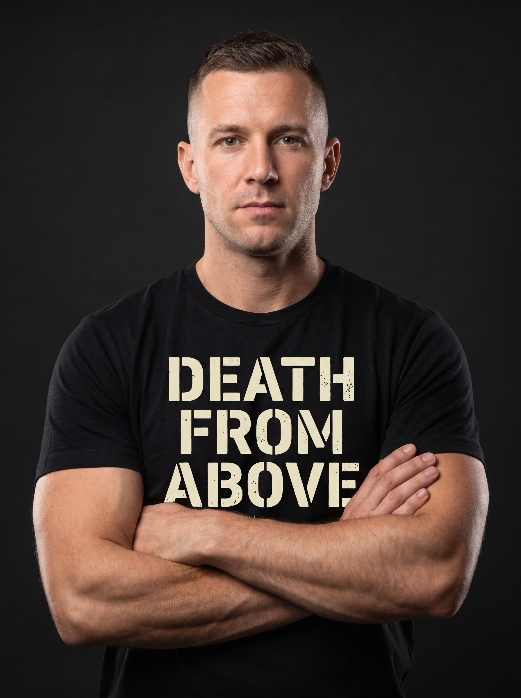 Death from Above Tee - on-model hero