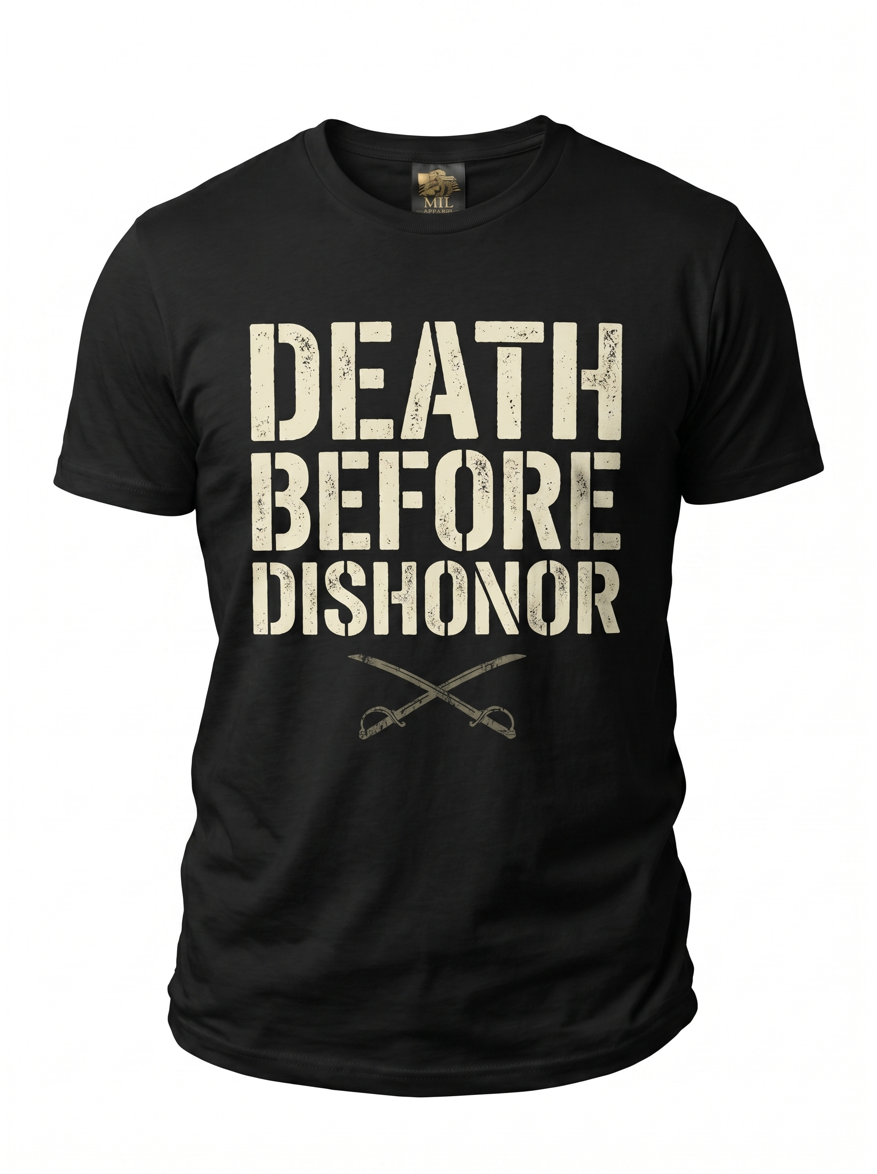 Death Before Dishonor Tee - ghost mannequin