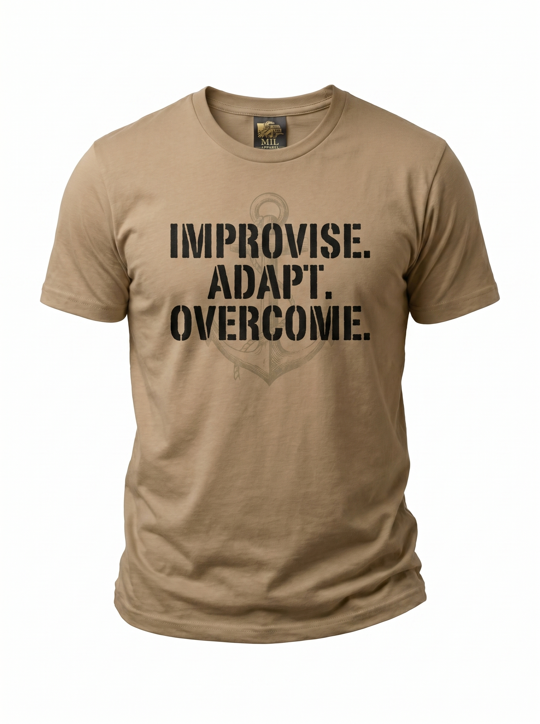 Improvise Adapt Overcome Tee - ghost mannequin