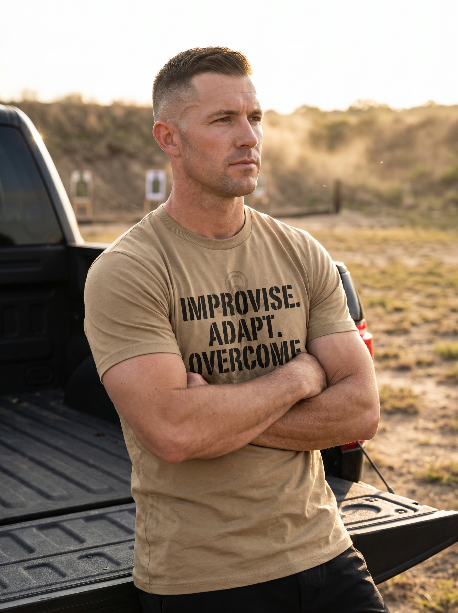 Improvise Adapt Overcome Tee - lifestyle