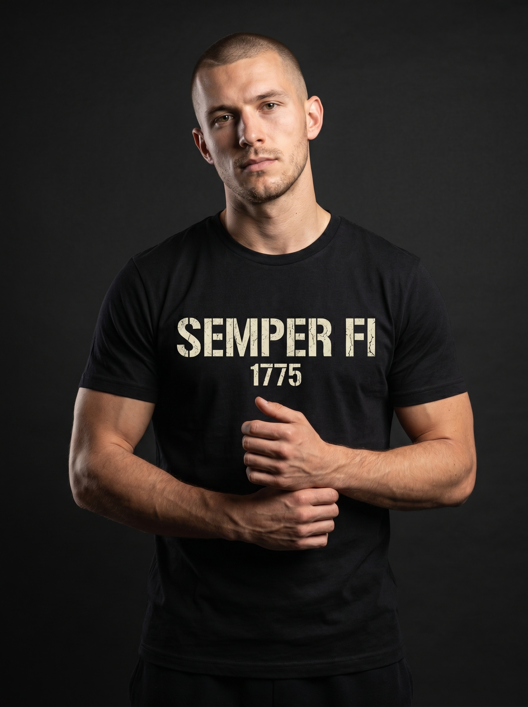 Semper Fi Tee - on-model hero
