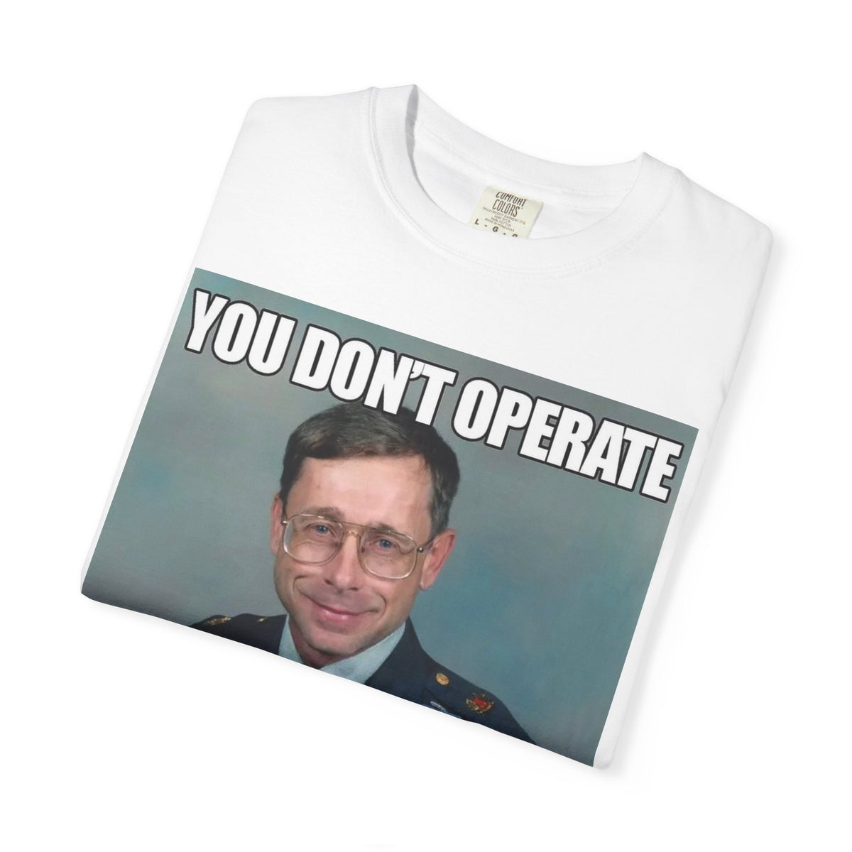 Mike Vining Delta operator tribute tee, graphic detail