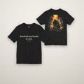 Psalm 144:1 tee in black, front and back