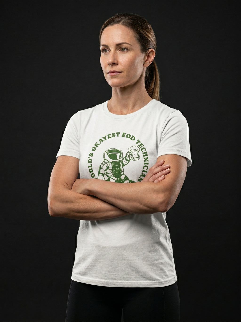 World's Okayest EOD Technician military humor tee, graphic detail